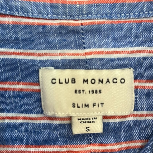 Club Monaco Slim Linen Button Down - Picture 3 of 4